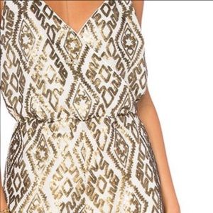 NWT SAYLOR Sequin Romper Sz M